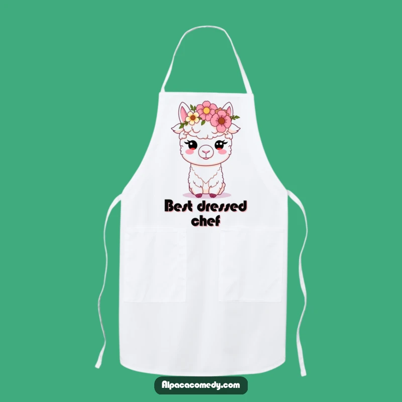 Funny Kawaii Alpaca Garden Apron - Stylish & Humorous Gift!