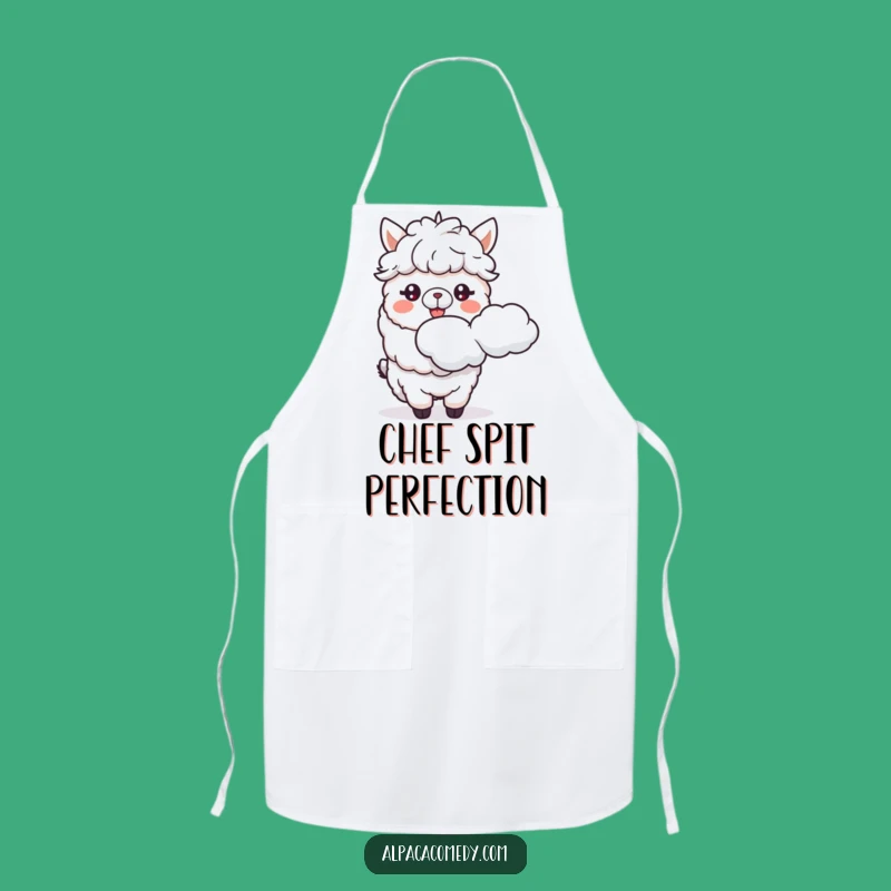 Funny Alpaca Cloud Spitter Apron: Chef's Alpaca Gear, Practical Funny Gift