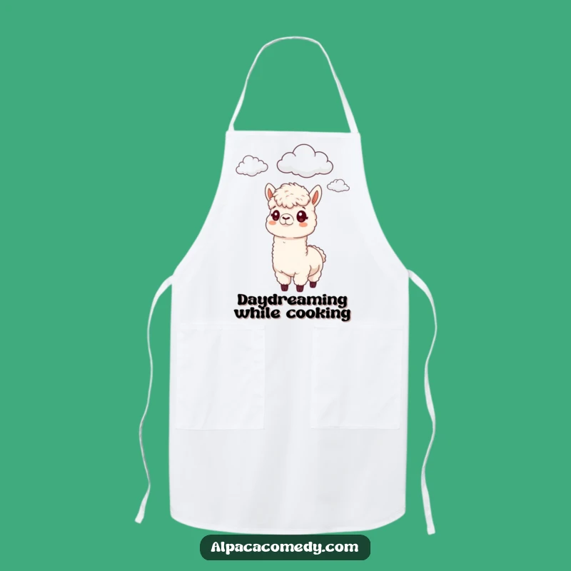 Funny Alpaca Cloud Apron - Chef's Dreamy Kitchen Gift