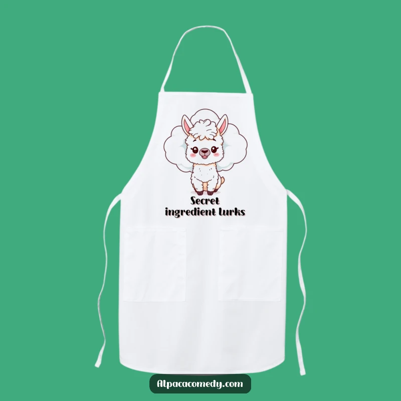 Funny Alpaca Cloud Apron - Cook with Playful Mystery Gift