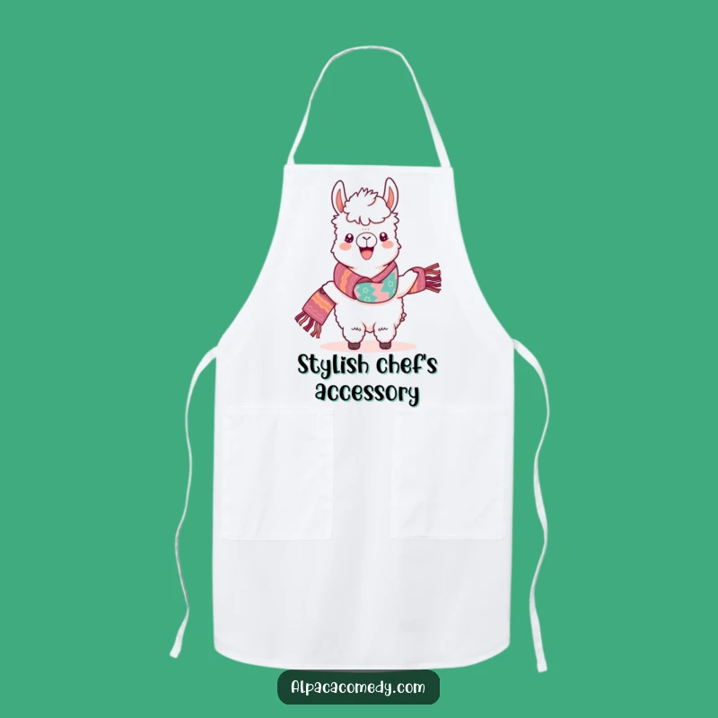 Funny Kawaii Alpaca Apron - Cook with Pride and Style!