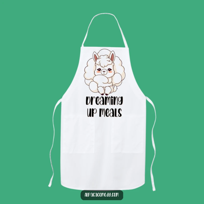 Funny Kawaii Alpaca Sky Apron - Kitchen & Humorous Gift!