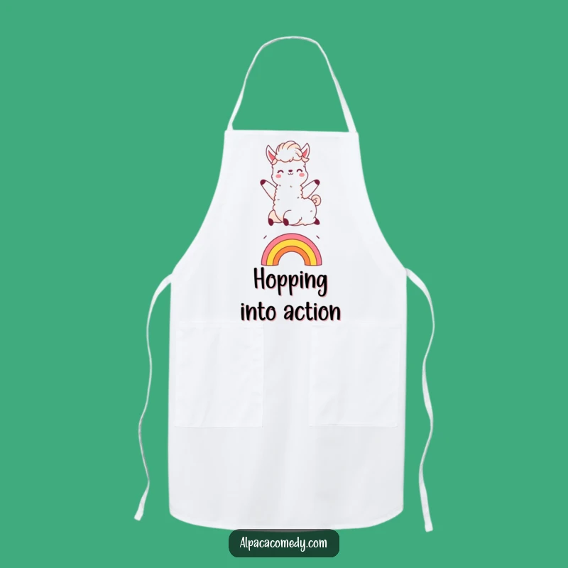 Funny Kawaii Alpaca Kitchen Apron - Cooking & Humorous Gift!