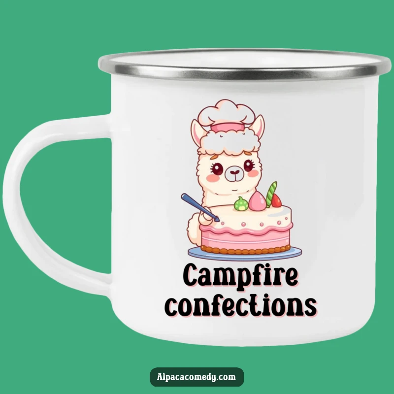 Chef Alpaca Baking Camping Mug: Adventure-Ready Coffee Cup Gift