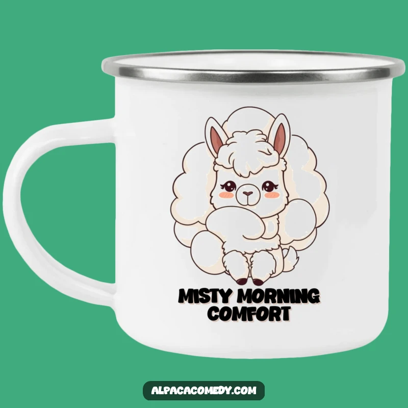 Funny Kawaii Alpaca Sky Trek Mug - Outdoors & Humorous Gift!