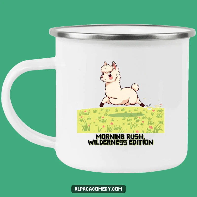 Funny Energetic Alpaca Camping Mug - Gallop On Adventures
