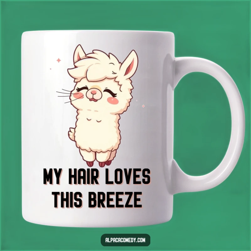 Funny Alpaca Giggle Mug - Hilarious Wind Grooming Gift for Alpaca Lovers