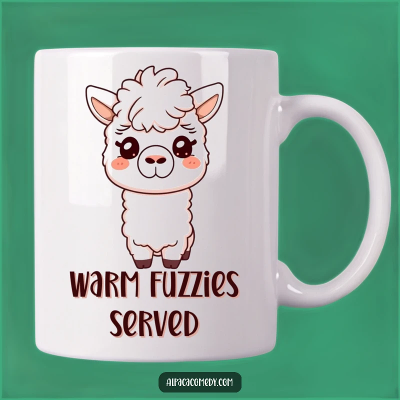 Funny Friendly Alpaca Nuzzle Mug - Gentle Hugs Gift