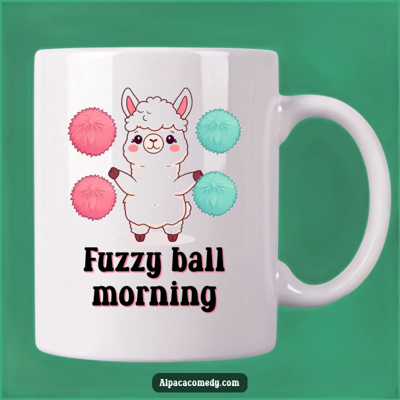 Funny Juggling Alpaca Mug - Skillful Llama Character Coffee Cup Gift