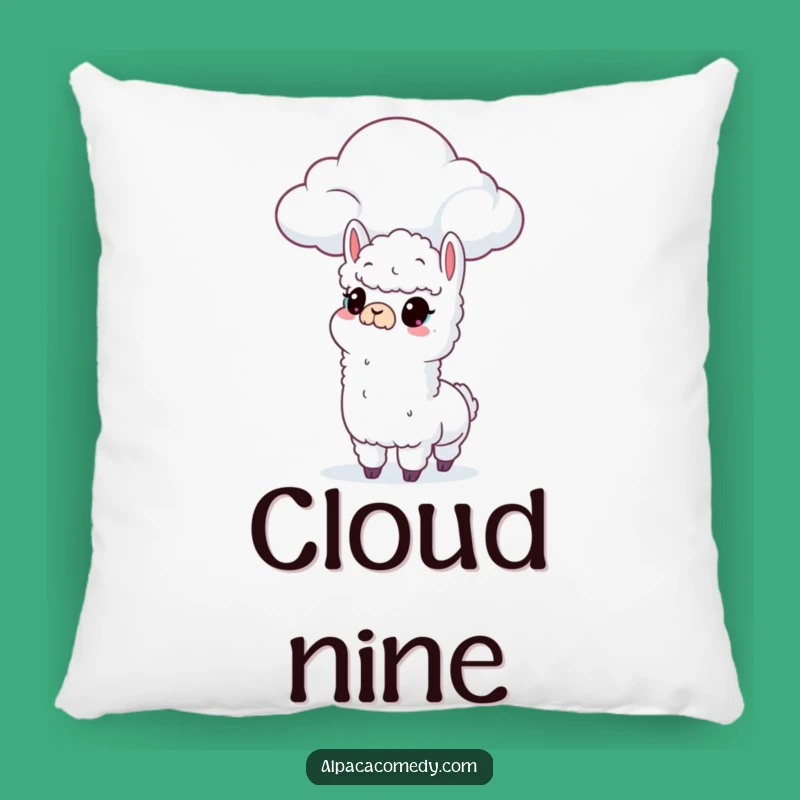 Cozy Curious Alpaca Cloud Pillow: Soft & Dreamy Decorative Accent Gift