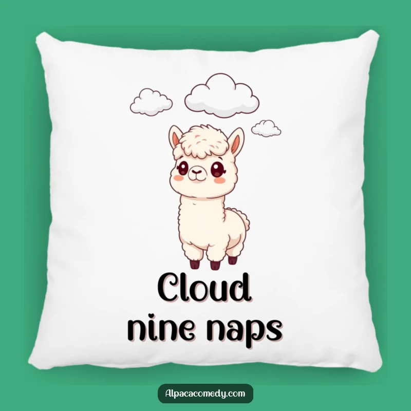 Funny Alpaca Cloud Pillow - Cozy Pondering Accent