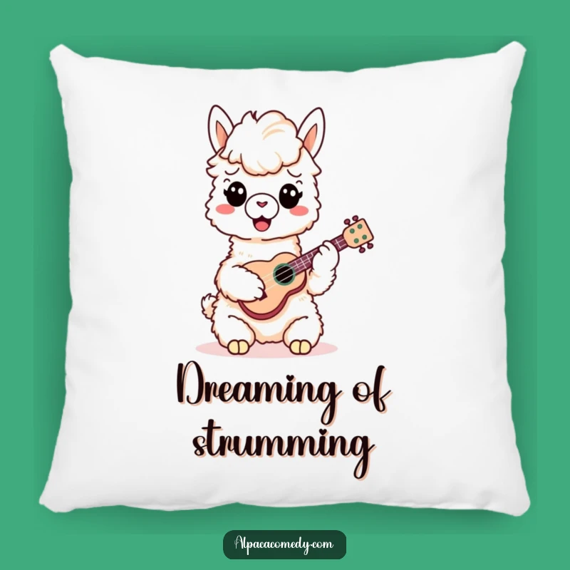 Funny Alpaca Ukulele Pillow - Cozy Comfort with Musical Charm Gift