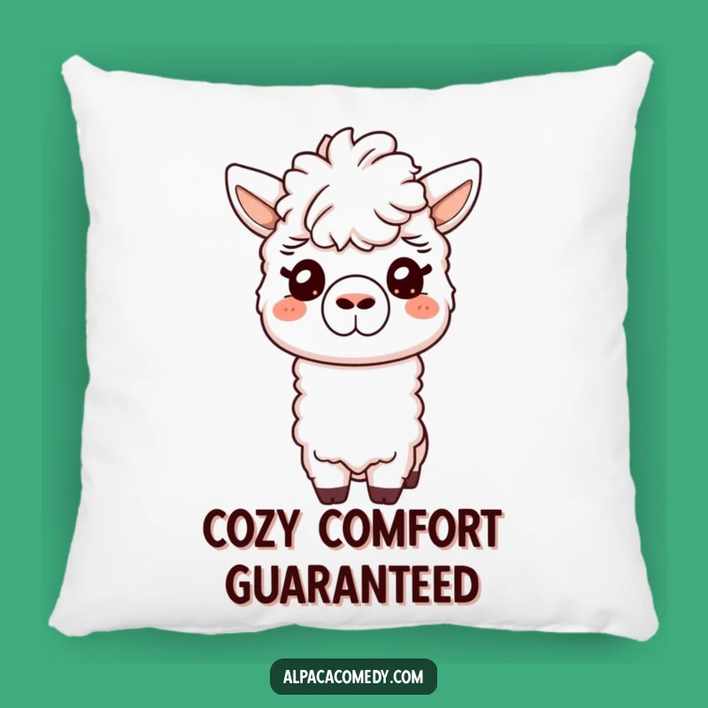 Funny Friendly Alpaca Pillow - Cozy Nuzzle Comfort Gift