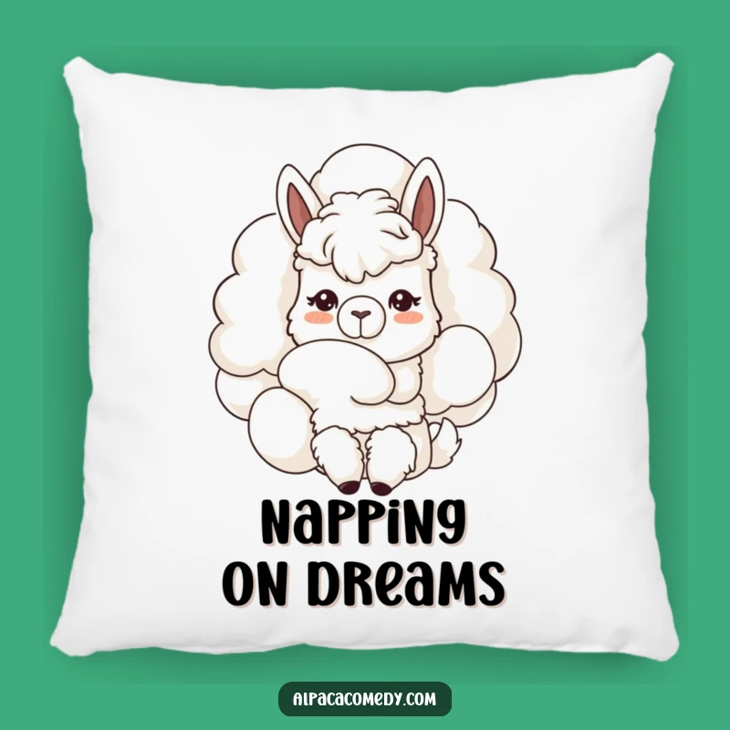 Funny Kawaii Alpaca Dreamy Cloud Pillow - Soft & Humorous Gift!
