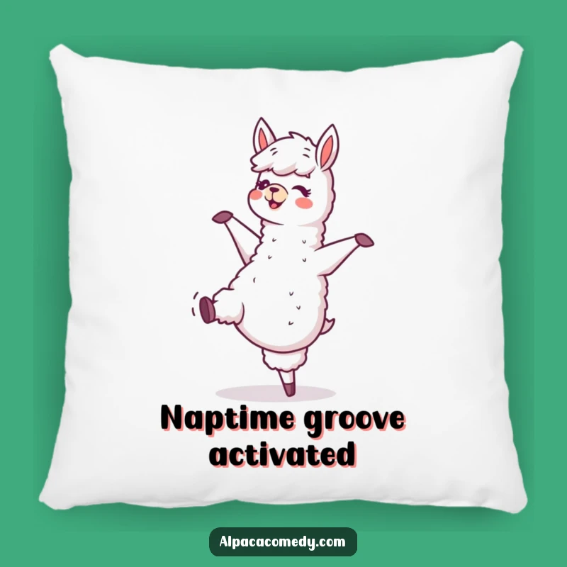 Funny Dancing Alpaca Pillow - Cozy Llama Character Cushion for Fun