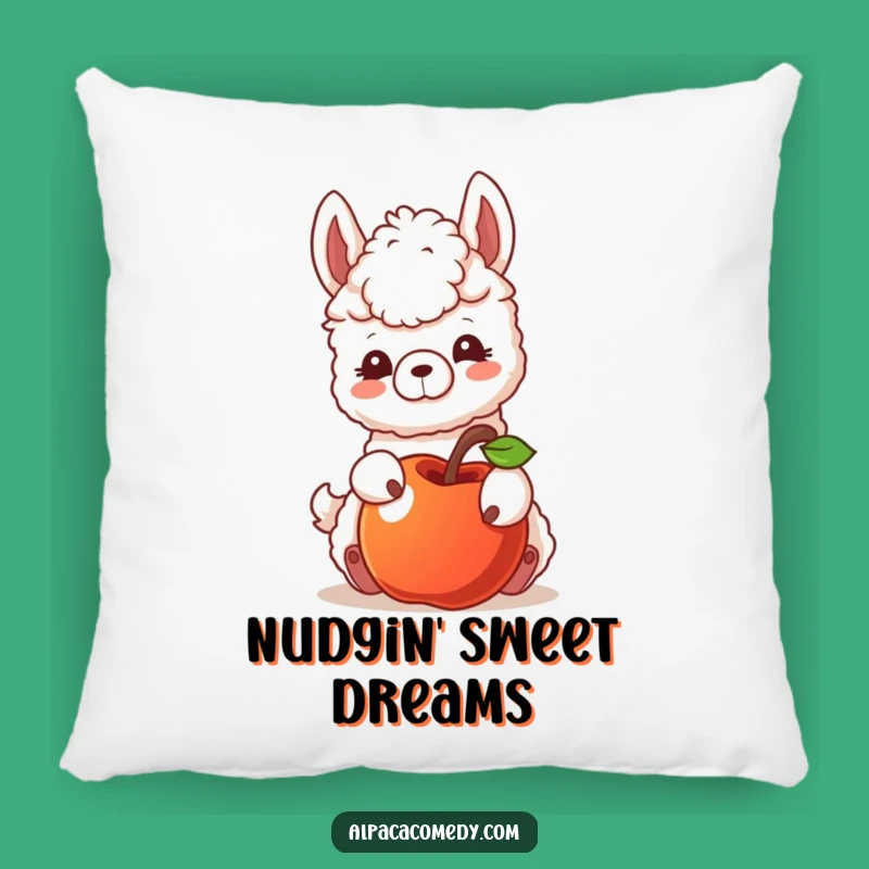 Funny Nudging Alpaca Pillow - Cozy Llama Character Cushion