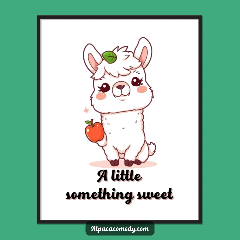 Funny Alpaca Kindness Digital Art - Instant Warmth and Generosity Decor Gift