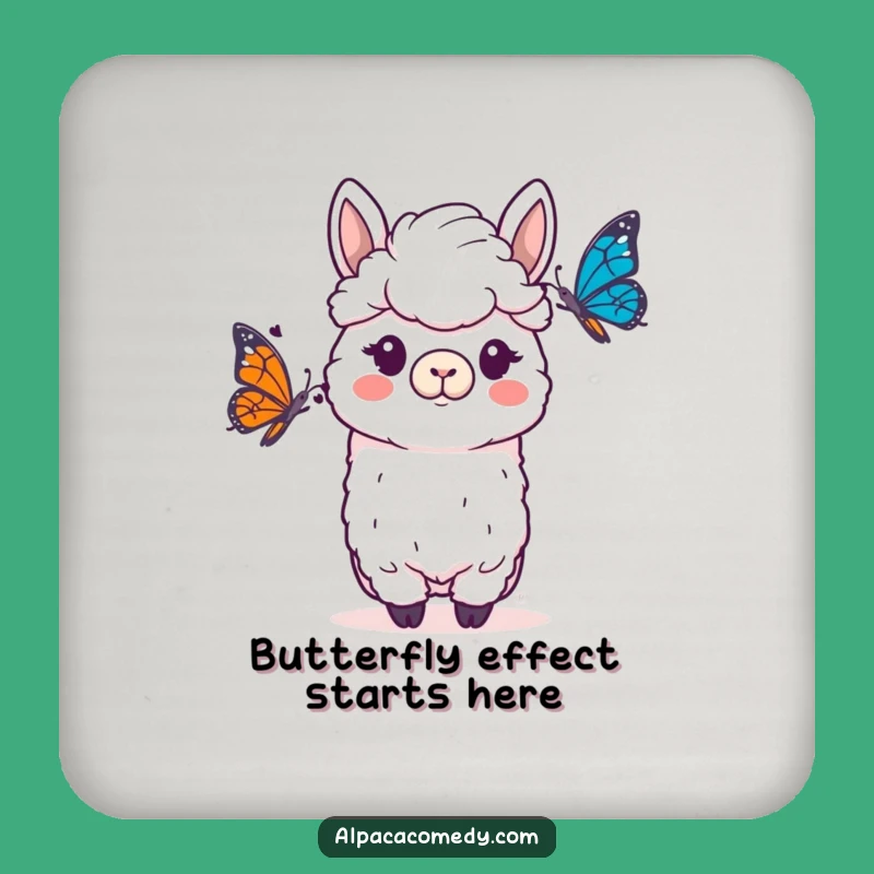 Funny Alpaca Surprise Coasters - Set of Whimsical Drink Protection