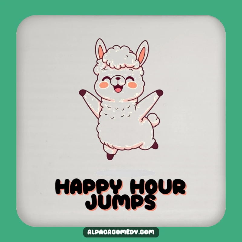Funny Alpaca Joy Jump Coaster, Flying Wool Alpaca Table Protector Gift