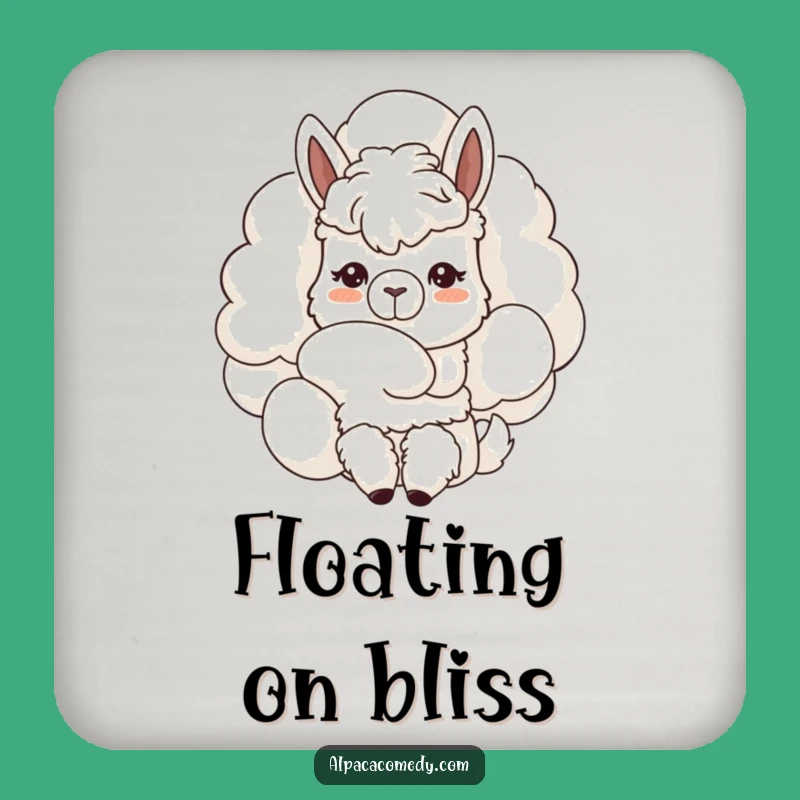 Funny Kawaii Alpaca Cloud Coaster Set - Protect & Humorous Gift!