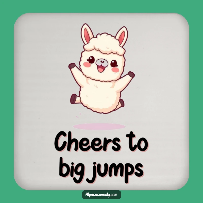 Funny Kawaii Alpaca Drink Coaster, Woolly Legs Protector, Cute & Funny Gift for Tables