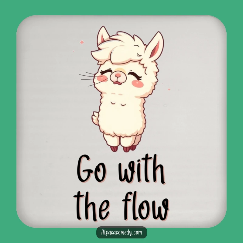 Funny Alpaca Wind Grooming Coasters - Set of Hilarious Drink Protection