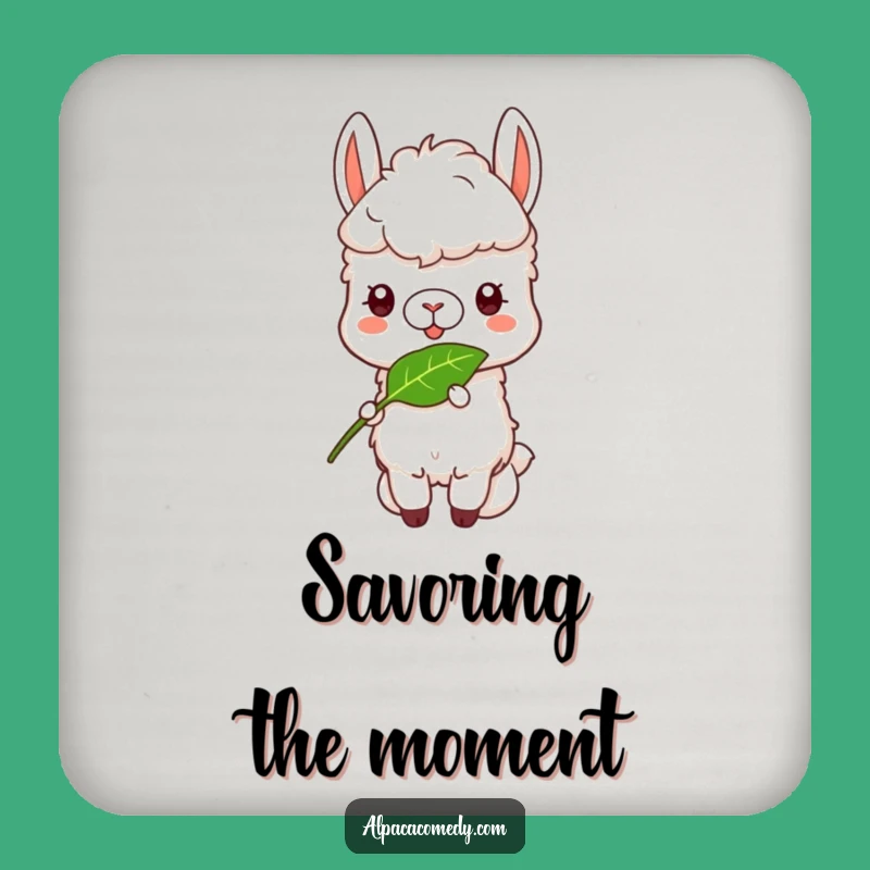 Funny Alpaca Munch Coasters - Set of Happy Drink Protection