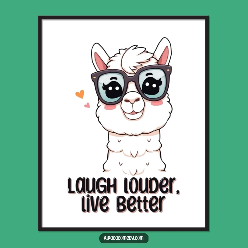 Funny Alpaca Joke Poster: Bring Stand-Up Comedy Home