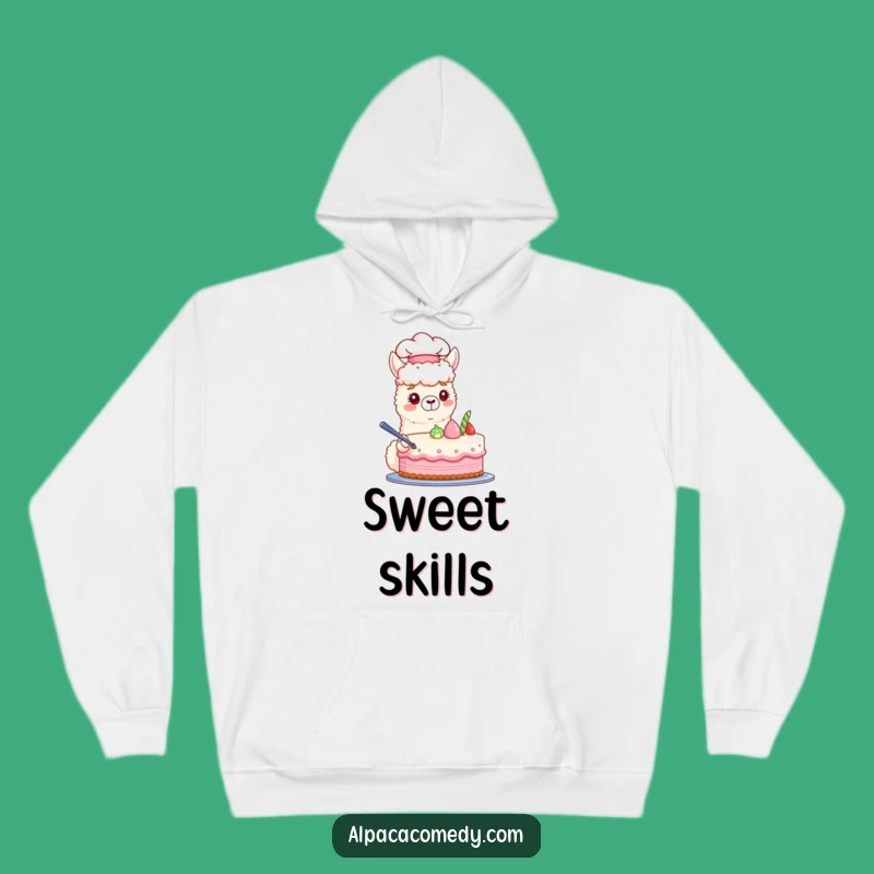 Cozy Chef Alpaca Baking Hoodie: Warm & Whimsical Kitchen Comfort Gift