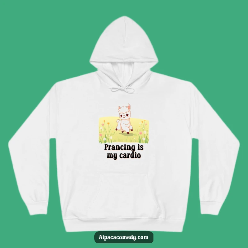 Funny Baby Alpaca Prancing Hoodie: Cozy Alpaca Comfort, Wonderful Funny Gift