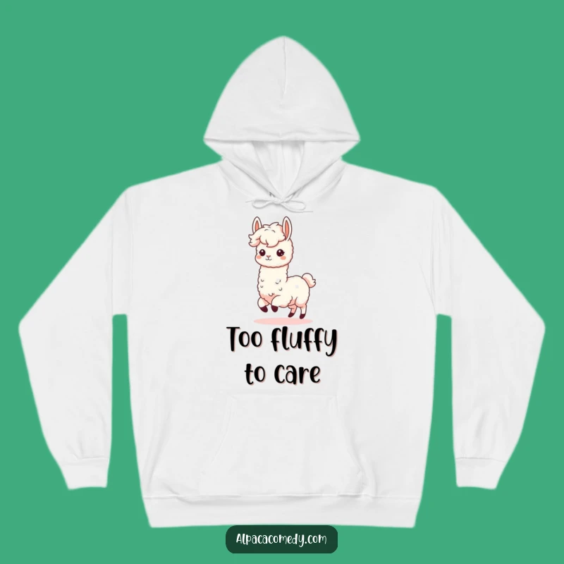 Funny Kawaii Alpaca Hoodie - Cozy Fluffy Mane Prance, Warm Humorous Gift