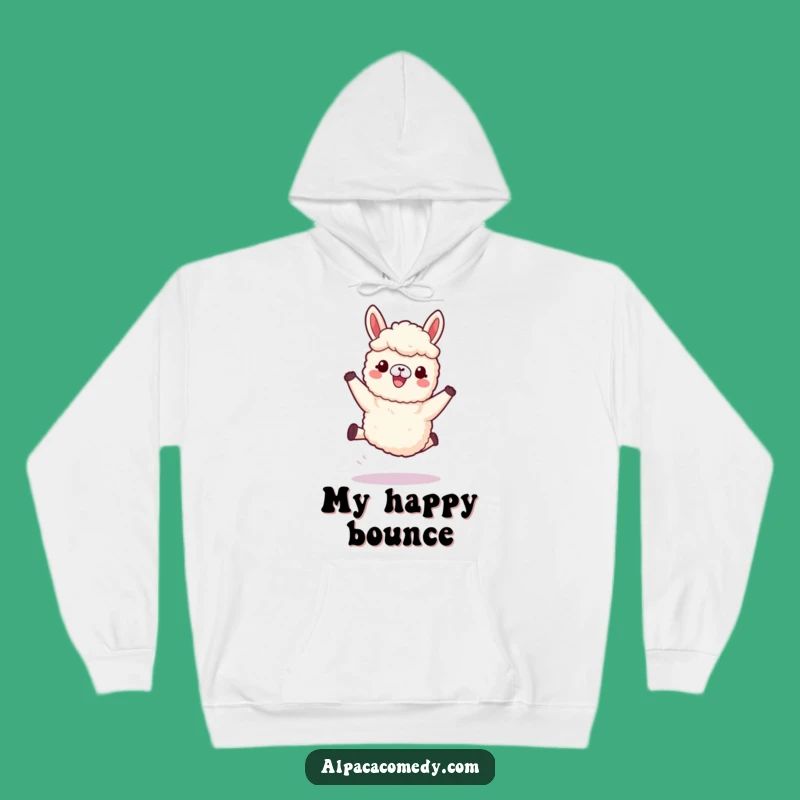 Funny Kawaii Alpaca Hoodie, Woolly Legs Leap Sweatshirt, Cozy Funny Gift for Active People