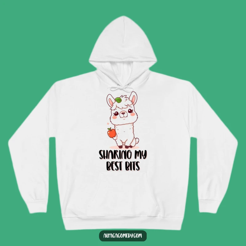 Funny Kind Alpaca Apple Hoodie - Cozy Comfort and Generosity Gift