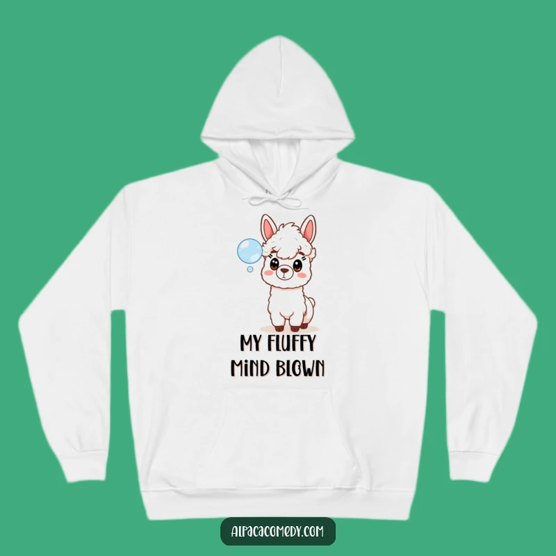 Funny Alpaca Bubble Surprise Hoodie - Cozy & Hilarious Gift Idea