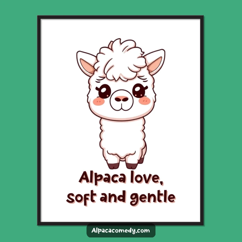 Free Printable Wall Art: Friendly Alpaca Nuzzling, Sweet Funny Downloadable Decor!