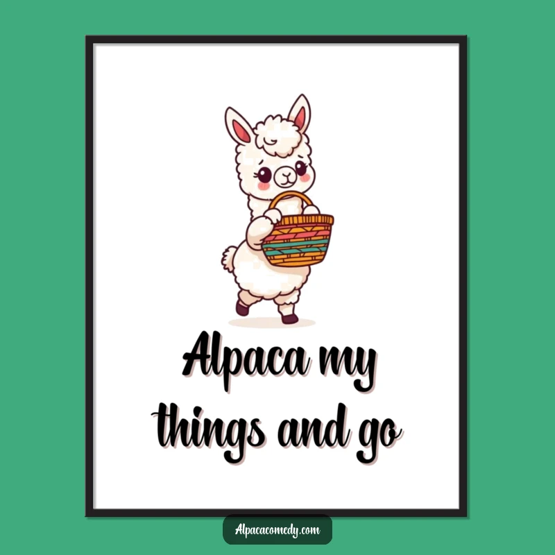 Funny Alpaca Wall Art: Free Printable, Whimsical Downloadable Decor for Your Home