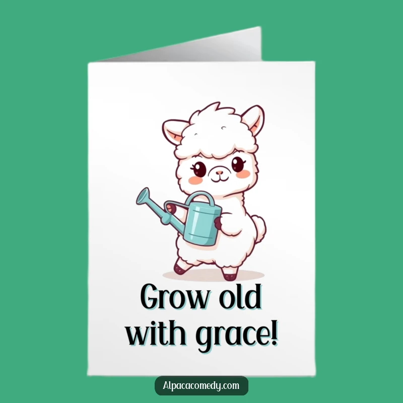 Free Printable Alpaca Birthday Card: Watering Wish, Downloadable Fun & Growth