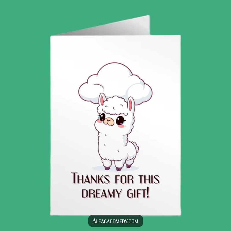 Hilarious Curious Alpaca Thank You Card: Free Printable, Dreamy DIY Downloadable Thanks