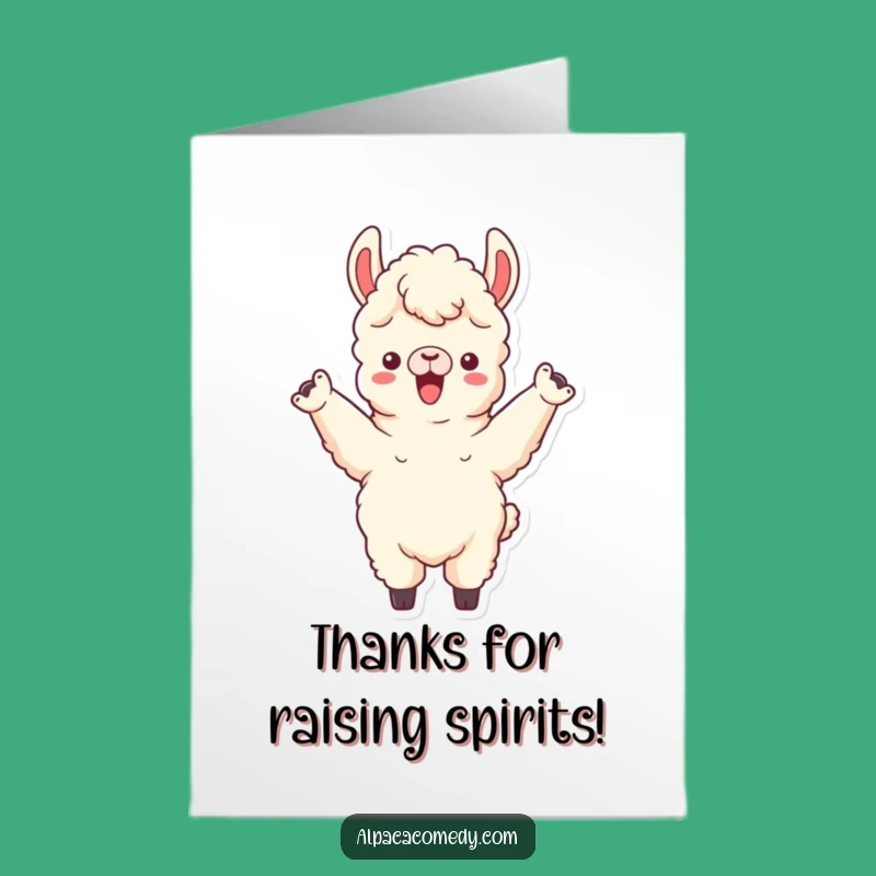 Free Printable Alpaca Thank You Card: Cheerful Gratitude, Downloadable & Uplifting