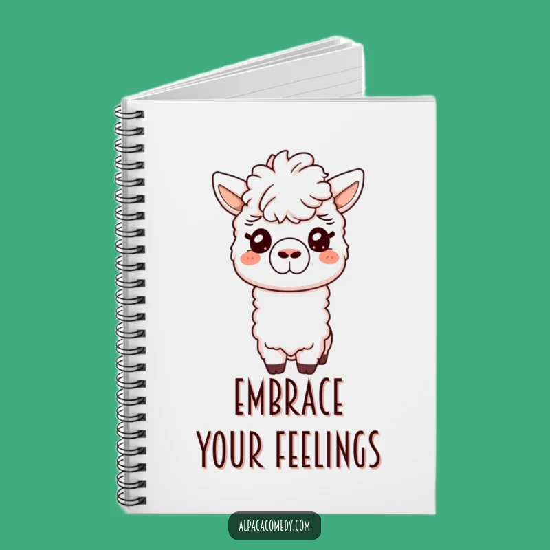 Funny Friendly Alpaca Notebook - Gentle Nuzzle Pages for Notes