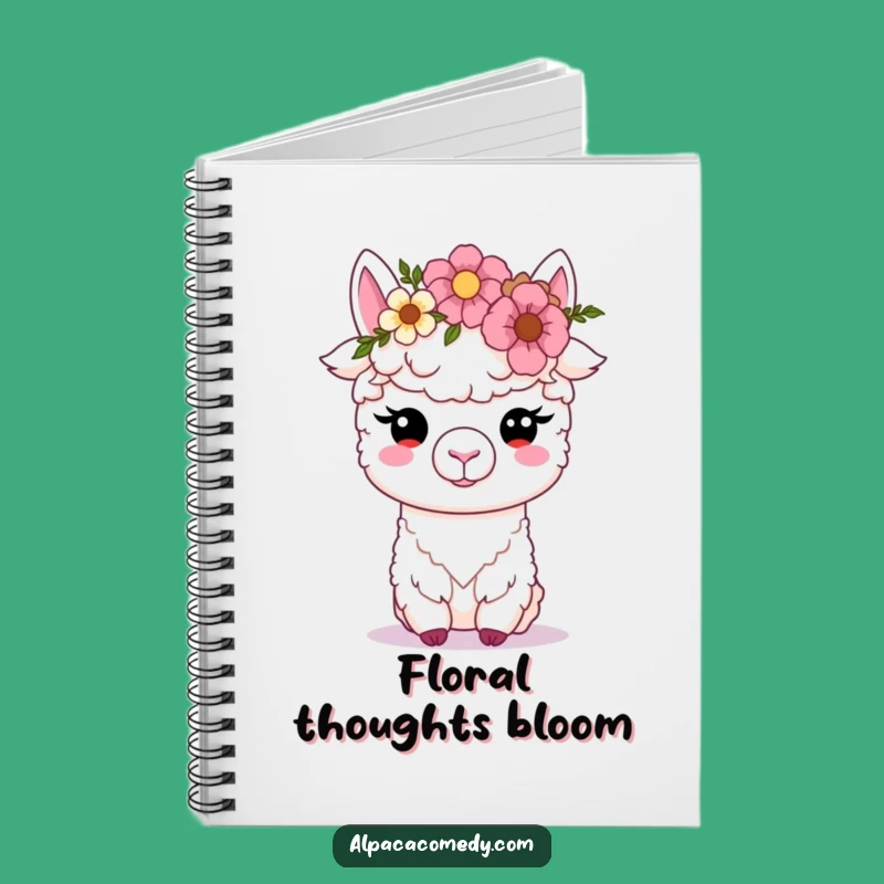 Funny Kawaii Alpaca Thought Journal - Creative & Humorous Gift!