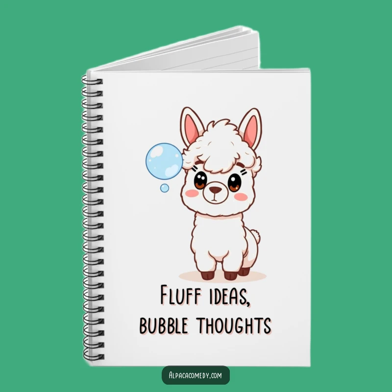 Funny Alpaca Bubble Surprise Notebook - Jot Down Laughs & Ideas