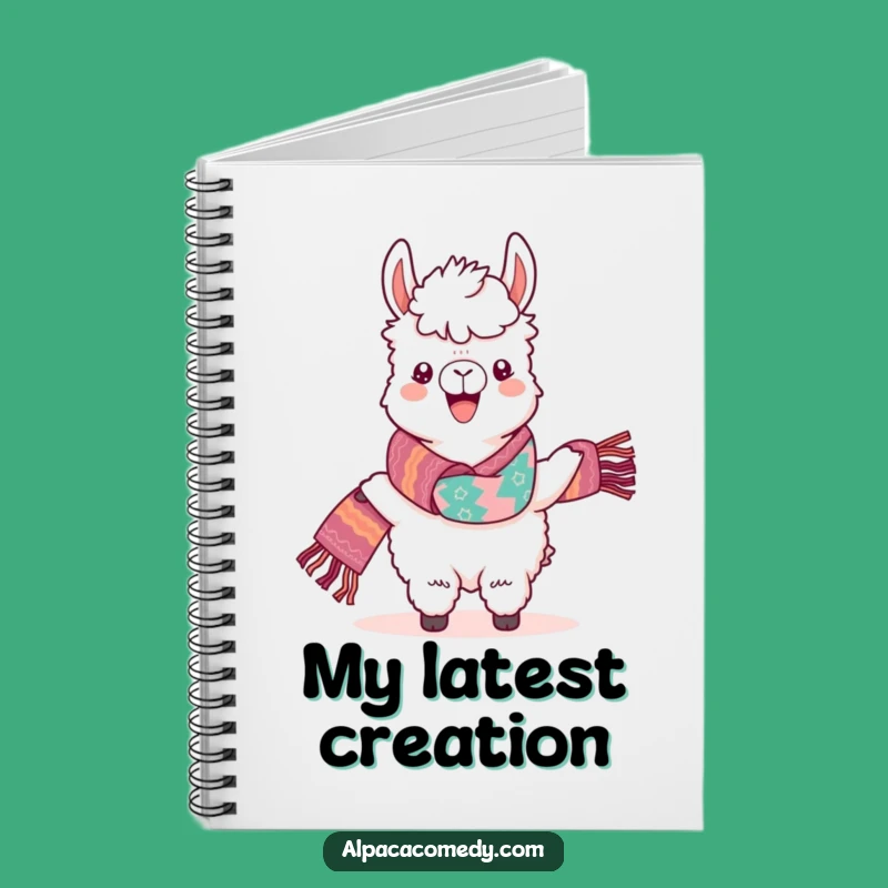 Funny Kawaii Alpaca Notebook - Jot Down Ideas with Pride!