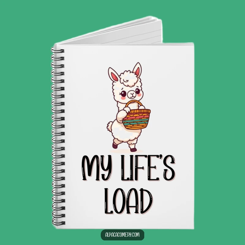 Funny Alpaca Fiesta Basket Notebook: Creative Journal Gift for Ideas