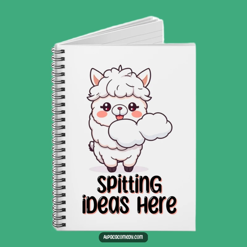 Funny Alpaca Cloud Spitter Notebook: Journal Alpaca Fun, Ideal Funny Gift