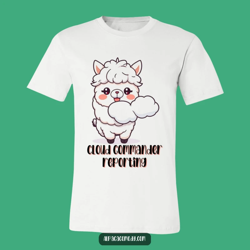 Funny Alpaca Cloud Spitter T-Shirt: Comical Alpaca Tee, Ideal Funny Gift