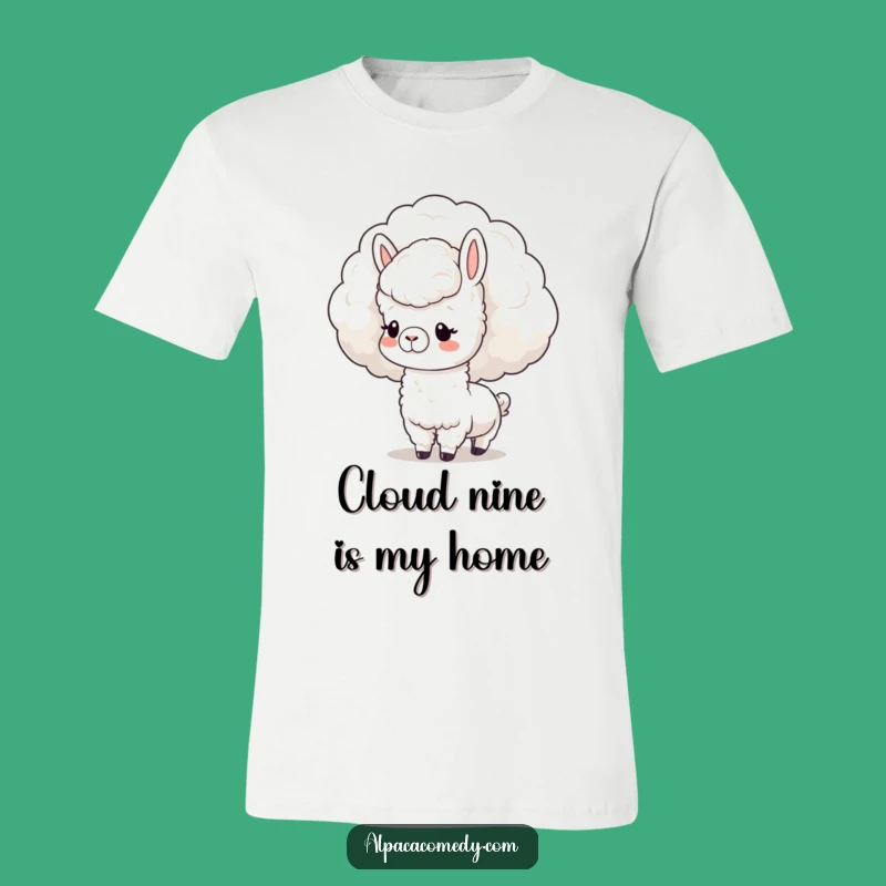 Funny Kawaii Alpaca Cloud Nuzzle T-Shirt: Wear Your Dreams!