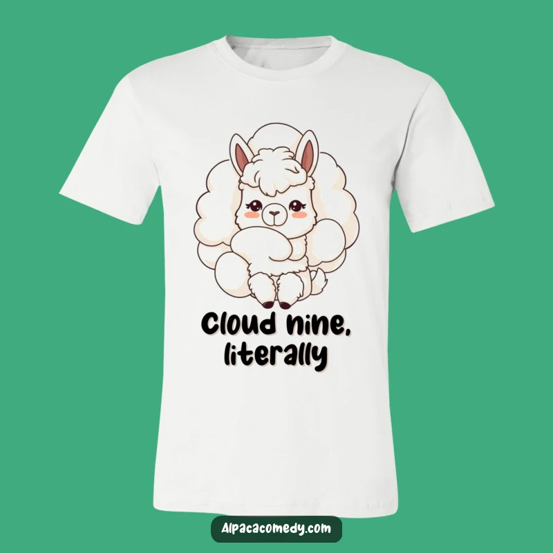 Funny Kawaii Alpaca Sky Wanderer T-Shirt - Dreamy & Humorous Gift!
