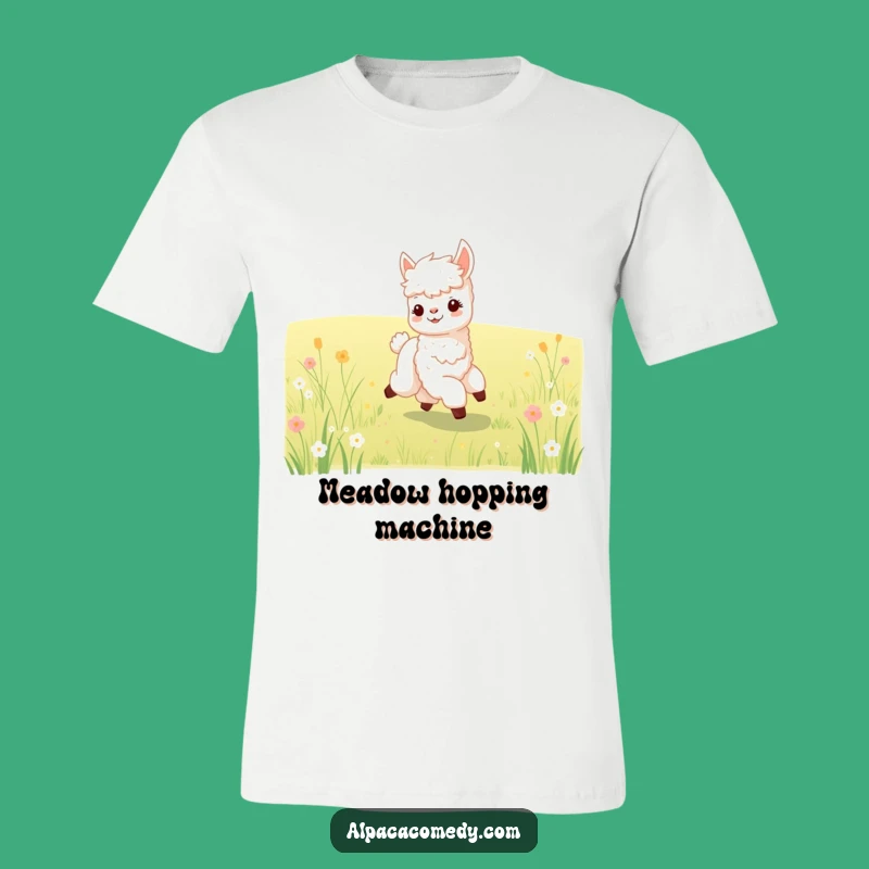 Funny Baby Alpaca Prancing T-Shirt: Cute Alpaca Tee, Perfect Funny Gift Choice