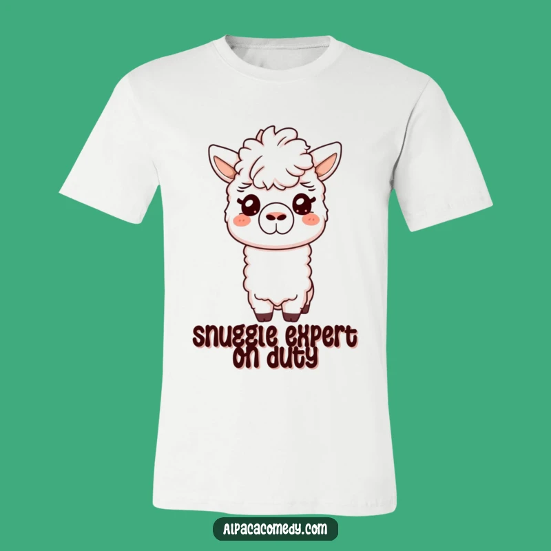 Funny Friendly Alpaca Nuzzle Tee - Gentle Hugs Gift
